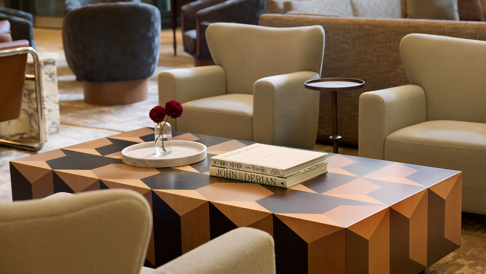 lobby space at Hotel Monaco in Seattle