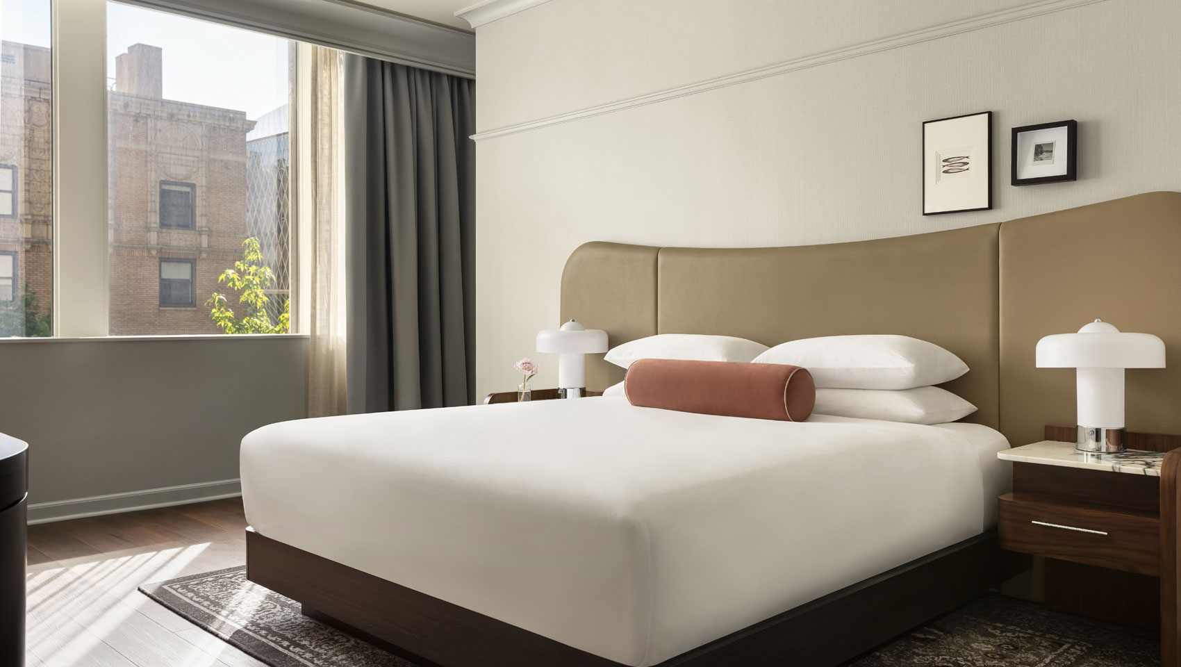 king bed in guestroom at Kimpton Hotel Monaco Seattle