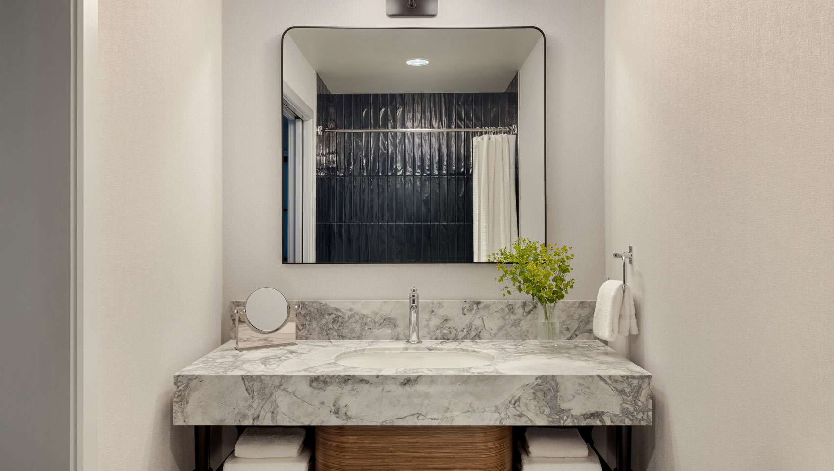 guestroom bathroom sink at Kimpton Hotel Monaco Seattle