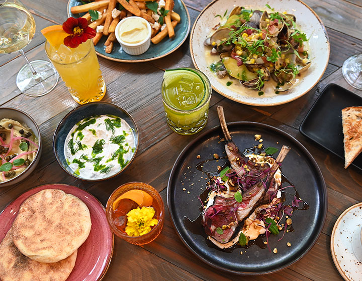 Selection of dishes at Marin