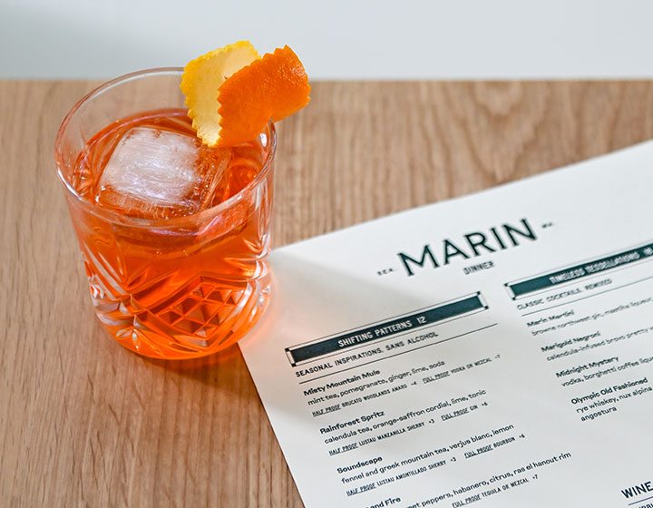 cocktail at Marin